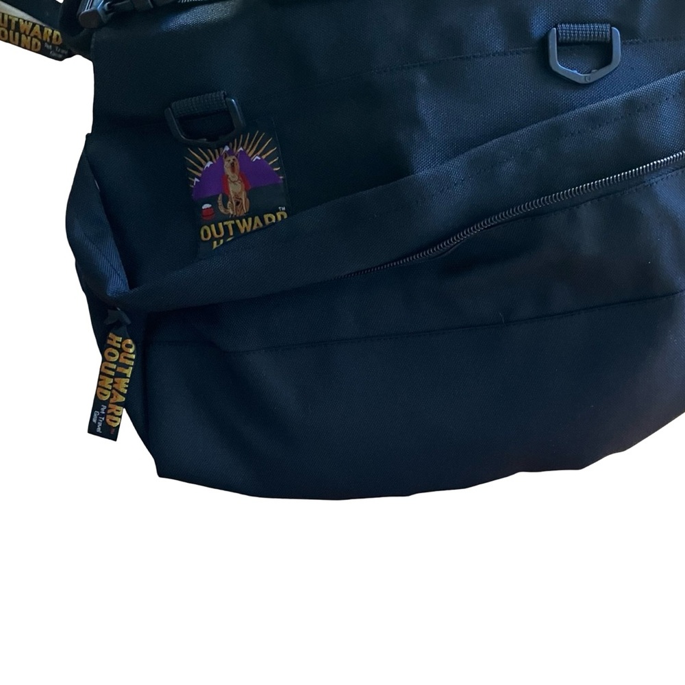 Outward Hound Dog Saddle Backpack Adjustable Black Medium Clip On Removable - Picture 11 of 13